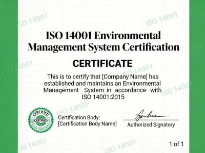ISO14001环境管理体系认证